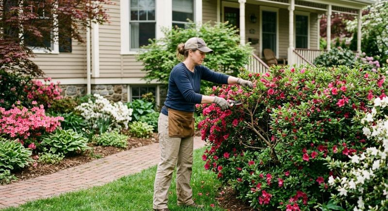 Azalea Pruning in Aiken, SC