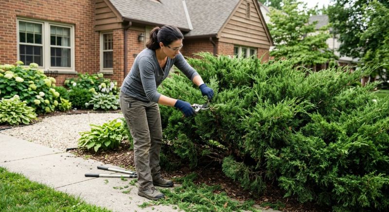 Juniper Pruning in Aiken, SC
