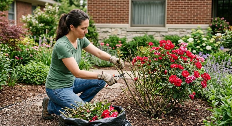 Knockout Roses Pruning in Aiken, SC