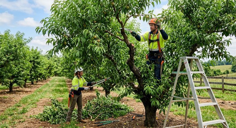 Peach Tree Pruning in Pottstown, PA